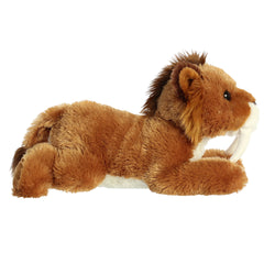 Peluche Saber Smilodon Aurora Niño dientes de sable  25 cm