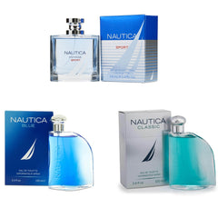 Perfume Nautica Voyage Sport + Clasico + Blue Hombre 100ml