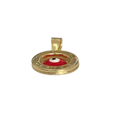 Dije de Oro Ojo Turco Rojo 0.5 gramos sin Cadena 10k