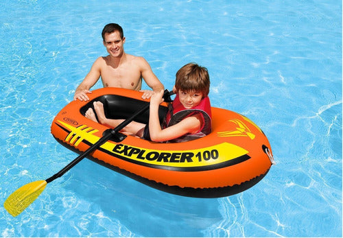 Flotador Inflable Bote Explorador 100 147cm X 84cm X 36cm