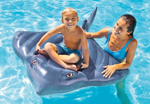 Flotador Inflable Paseo En Mantaraya 187cm X 145cm