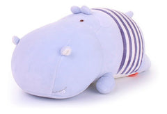 Peluche Hipopotamo Azul Acostado 30cm