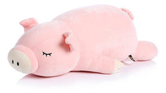 Peluche Cerdo Durmiendo Rosa Acostado 50cm
