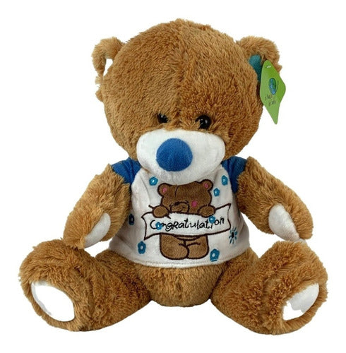 Peluche Oso Color Miel 30cm Regalo Precio Mayoreo