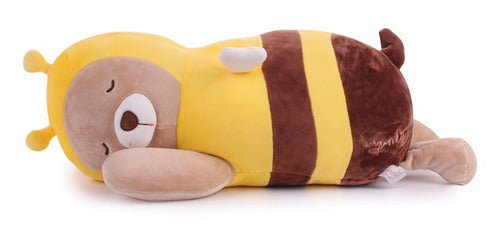 Peluche Oso Abeja Durmiendo Amarillo 40 Cm