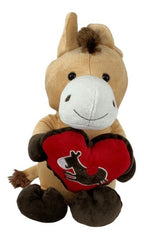 Peluche Caballo Color Miel 38cm Regalo Precio Mayoreo