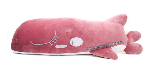 Peluche Almohada Ballena Rosa  90cm