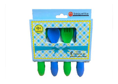 Cubiertos Bebé Set 8 Piezas Azules