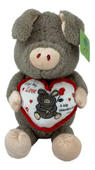 Peluche Puerco Café 36cm Regalo Precio Mayoreo