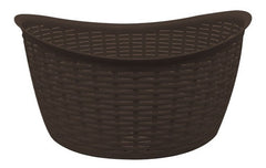 Canasta Rattan Oval Chocolate 43cm