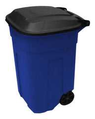 Contenedor 135lts C/llanta Y Tapa Azul