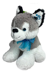 Peluche Perro Husky Chico Precio Mayoreo 48cm