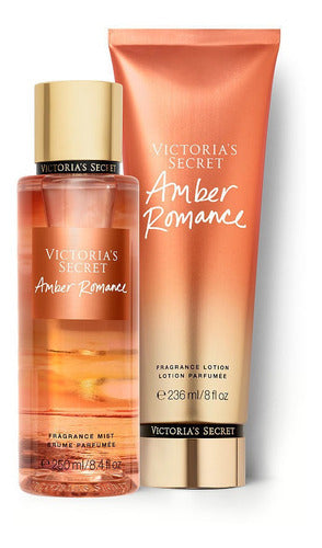 Set Victoria's Secret Crema Y Body Locion Amber Romance