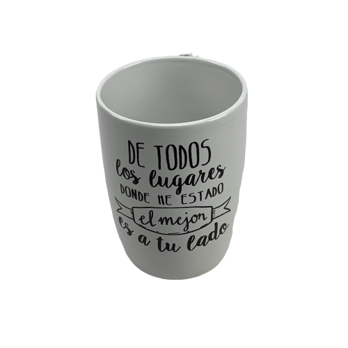 Taza blanca De todos los lugares que he estado