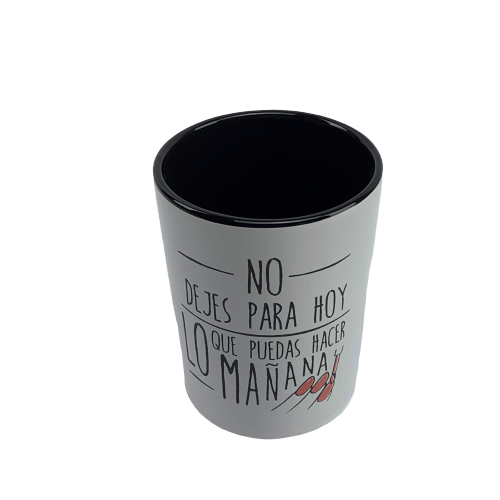 Taza blanca No dejes para hoy