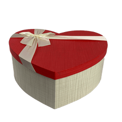 Set de 3 cajas diferentes tamaños. Corazon tapa roja