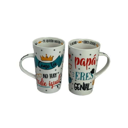 Taza Ceramica Dia del Padre Precio Mayoreo Blanca