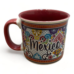 Taza de Talavera Rosa
