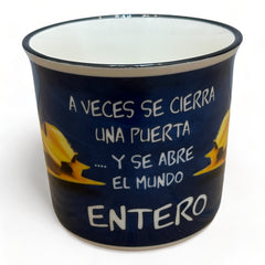 Taza De Porcelana Carro Amarillo