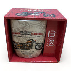 Taza de Motos Rebel Riders Gris