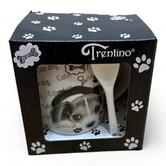 Taza De Porcelana Con Cuchara De Perro