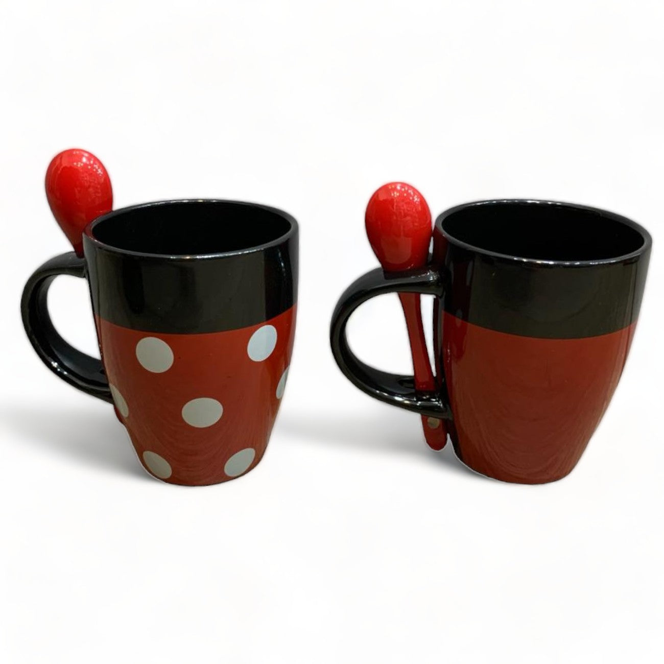 Juego de 2 tazas con cuchara de Mickey y Minnie 310ml