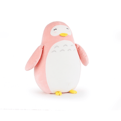 Peluche Pingüino Rosa Suave 20cm