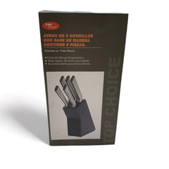 Juego de 5 cuchillos Acero Inoxidable Top Choice