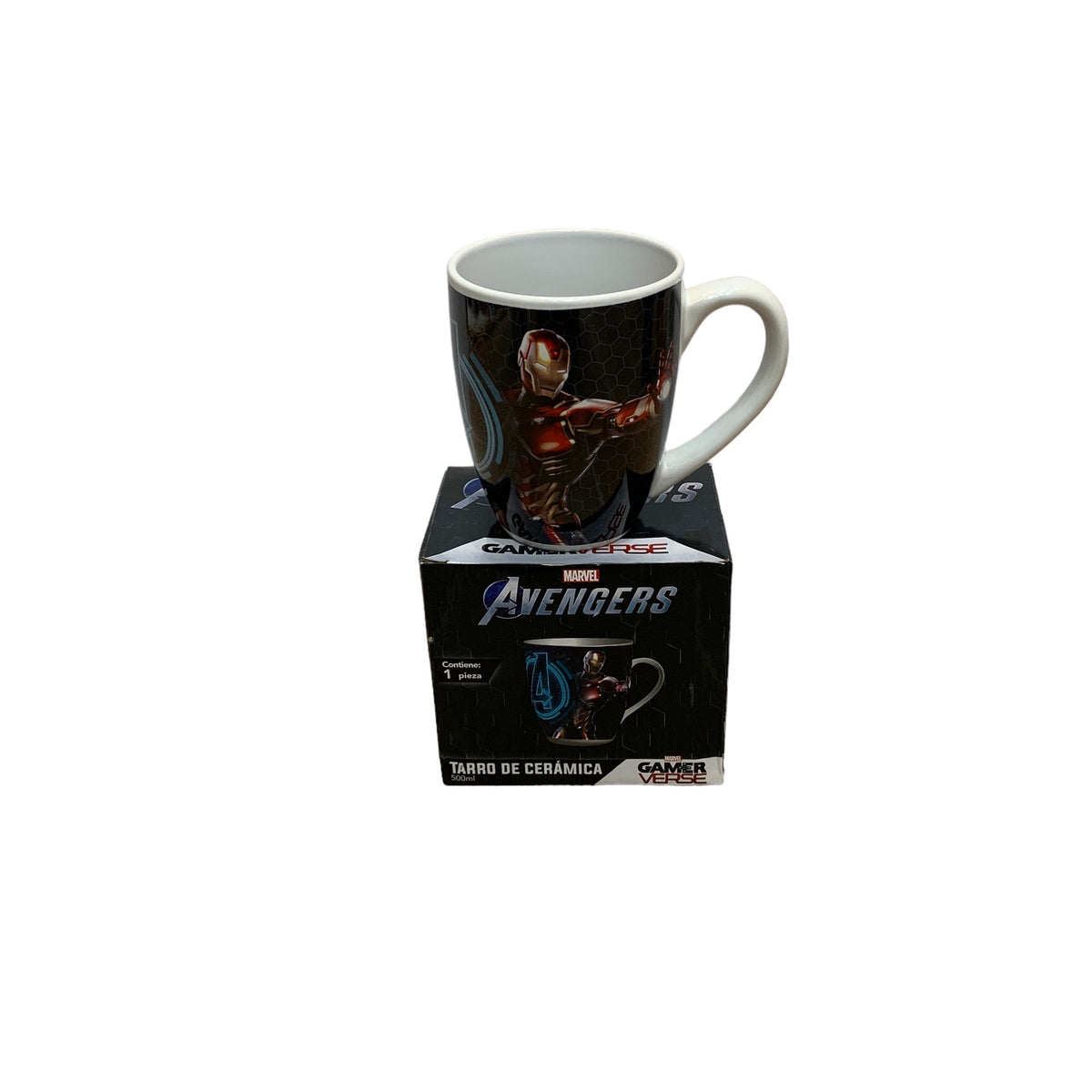 Taza De Ceramica Marvel Con Caja Gamers 500 Ml