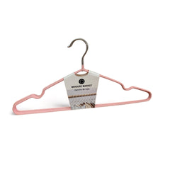 Set De 5 Ganchos De Metal Cubierto 41x20cm Rosa
