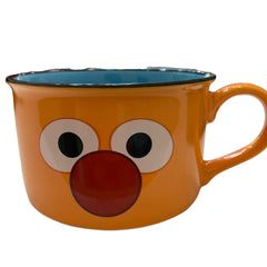 Taza de Plaza Sesamo de Porcelana de Color Naranja de 100ml