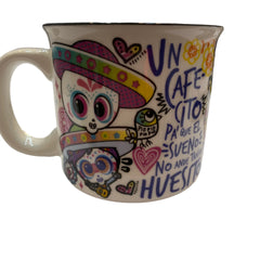 Taza de Calaca Distroller de Porcelana de Color Blanca de 400ml