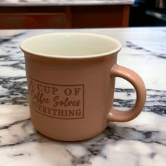Taza de porcelana Coffee Solves 340ml