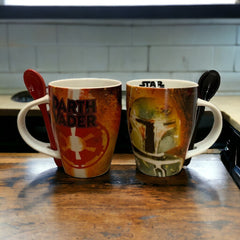 Juego de 2 tazas con cuchara de Star Wars 340ml