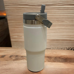 Termo Mamgos color blanco de Acero inoxidable 30oz