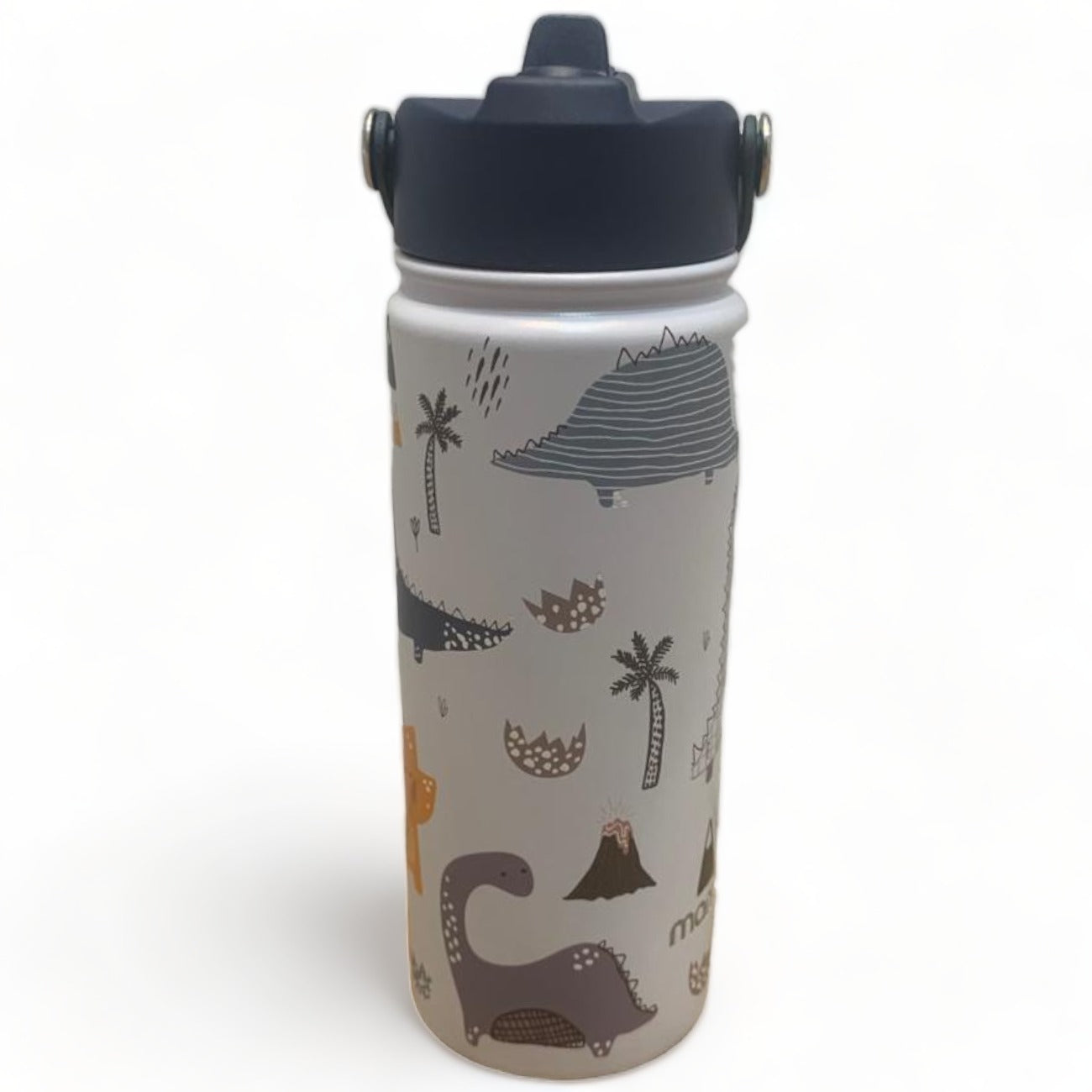 Termo Mamgos Dinosaurio Azul de Acero inoxidable 18oz