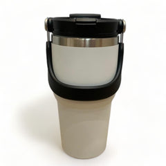 Termo Mamgos blanco de Acero inoxidable 20oz doble boquilla