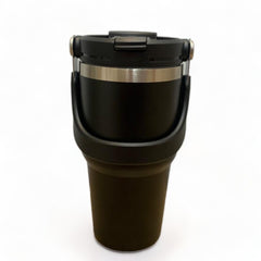 Termo Mamgos negro de Acero inoxidable 20oz doble boquilla