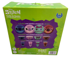 Vajilla 12 Pzas De Bambu Stitch