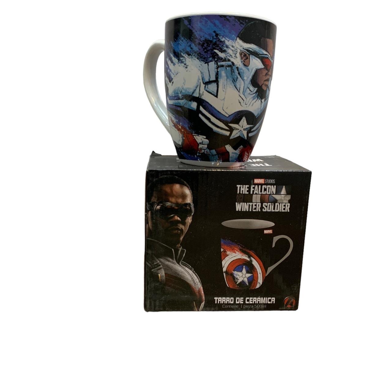 Taza Belly En Caja Sam Wilson Capitan America 500