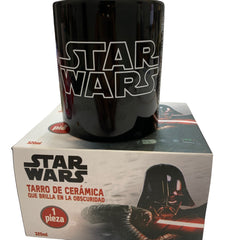 Taza De Ceramica Que Brilla En La Obscuridad Star