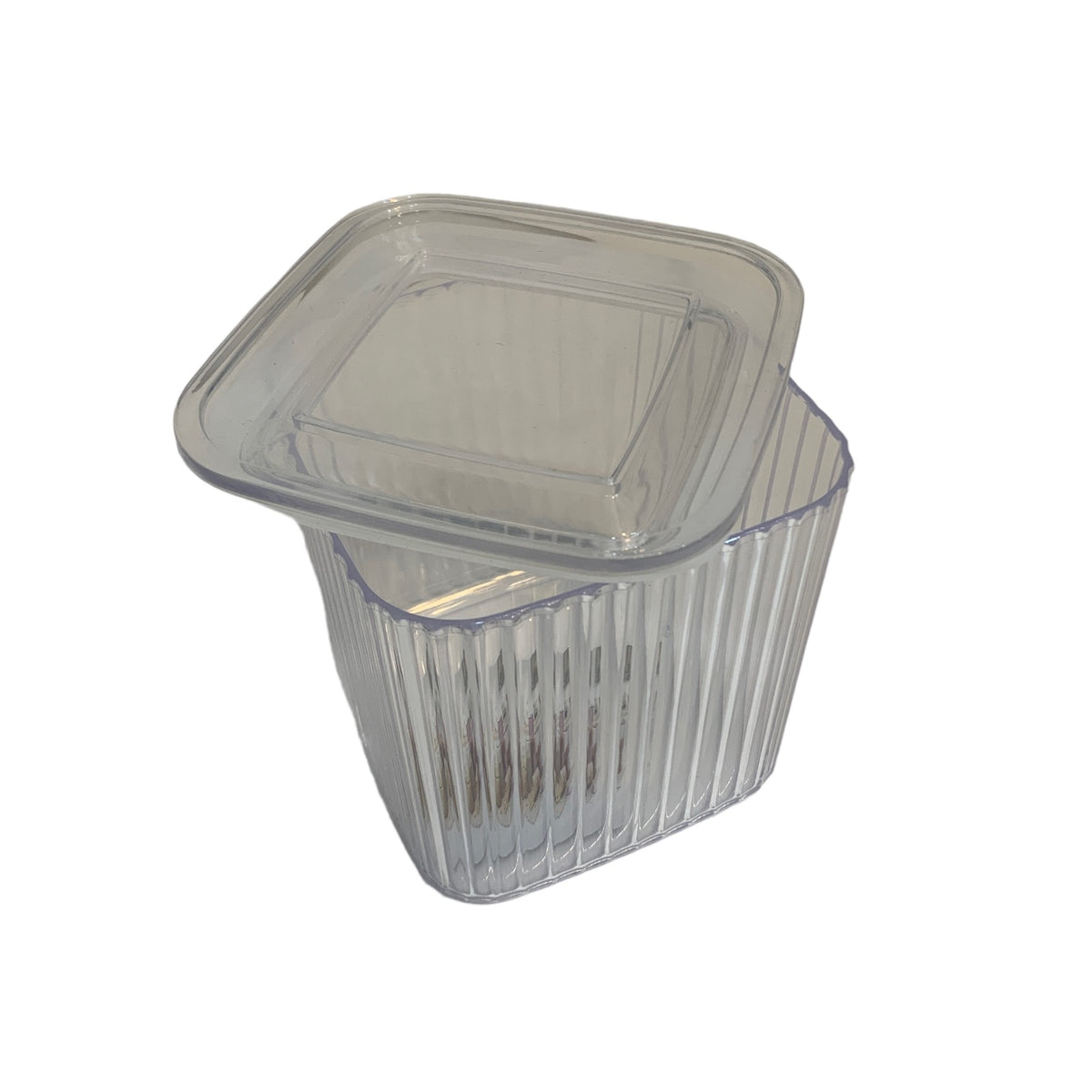 Recipiente De Almanecamiento Cuadrado Chico De Plastico