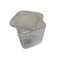 Recipiente De Almanecamiento Cuadrado Chico De Plastico