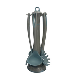 Juego de Utensilios Azul con Gris