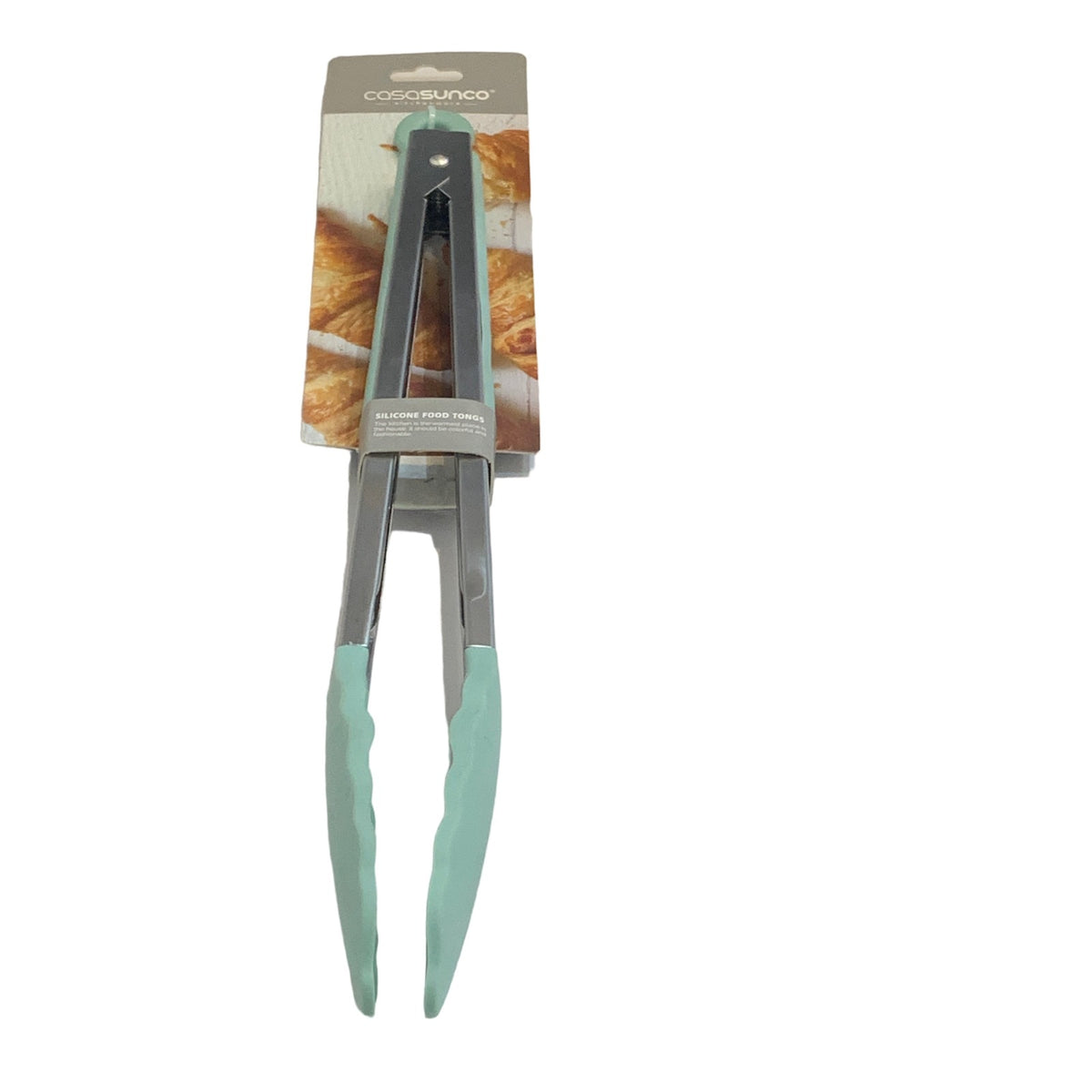 Pinzas Multiuso de Metal y Silicon Color Azul 12cm