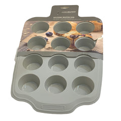 Molde de Silicon para Muffin Color Gris