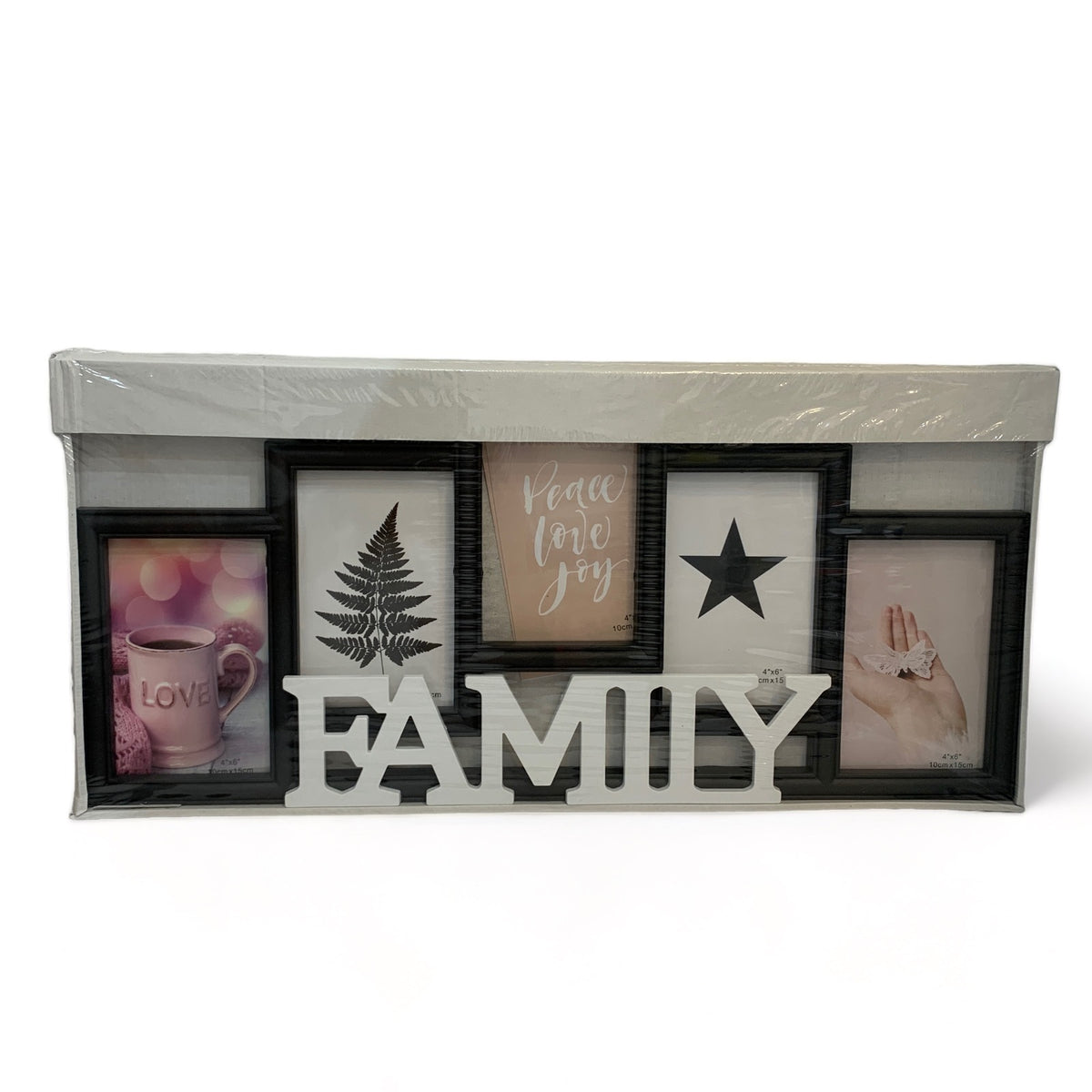 Porta Retrato Family Negro 56x25x4