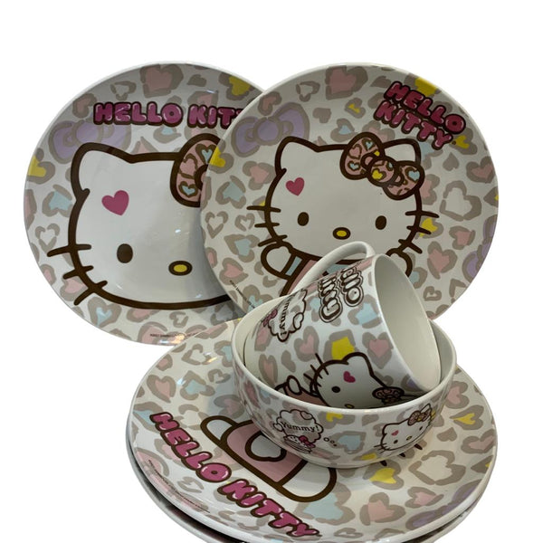 Vajilla hello kitty de discount porcelana