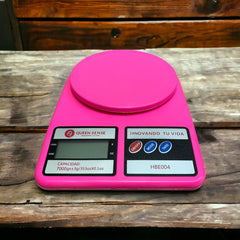 Bascula de cocina Queen Sense Rosa Digital 1gr/7kg
